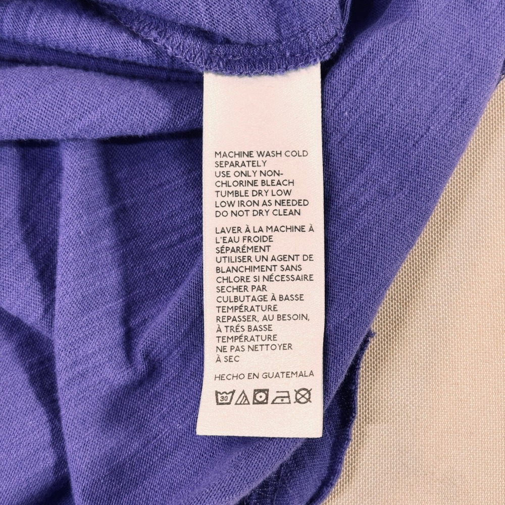 Free People We The Free Purple Knit Long Sleeve Tee Thumbholes Size M Casual EUC - Picture 5 of 10